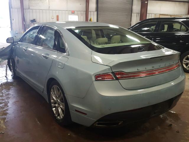 3LN6L2LU5DR807790 - 2013 LINCOLN MKZ HYBRID SILVER photo 3