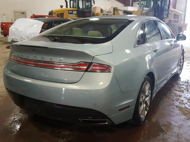 3LN6L2LU5DR807790 - 2013 LINCOLN MKZ HYBRID SILVER photo 4