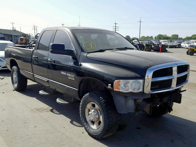 3D7KS28C15G861449 - 2005 DODGE RAM 2500 S შავი ფოტო 1
