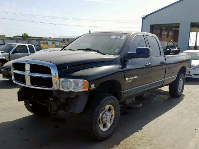 3D7KS28C15G861449 - 2005 DODGE RAM 2500 S შავი ფოტო 2