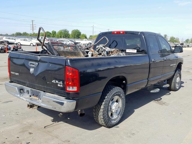 3D7KS28C15G861449 - 2005 DODGE RAM 2500 S შავი ფოტო 4