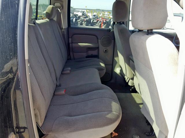 3D7KS28C15G861449 - 2005 DODGE RAM 2500 S შავი ფოტო 6