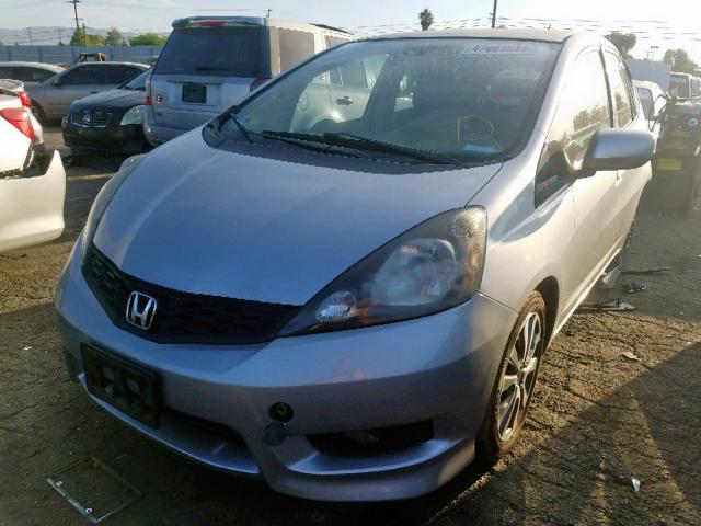 JHMGE8H50DC003014 - 2013 HONDA FIT SPORT SILVER photo 2