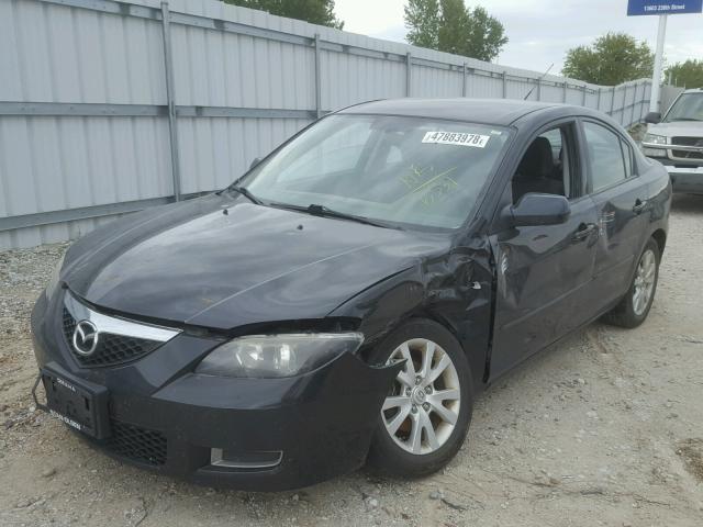 JM1BK32F781836531 - 2008 MAZDA 3 I BLACK photo 2