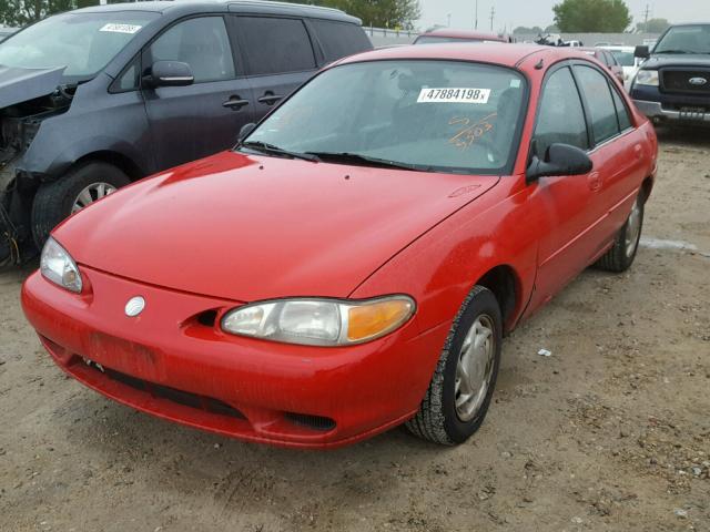 1MELM13PXVW633303 - 1997 MERCURY TRACER LS RED photo 2