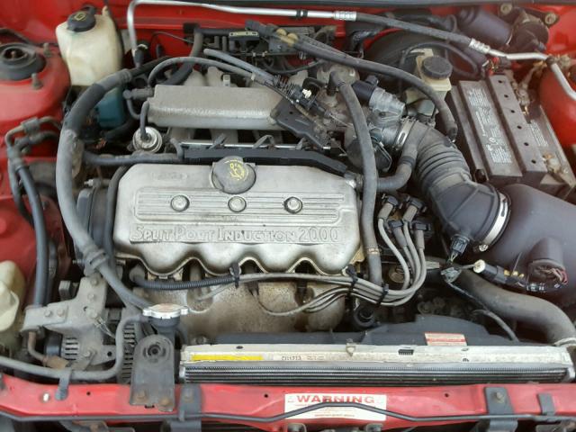 1MELM13PXVW633303 - 1997 MERCURY TRACER LS RED photo 7