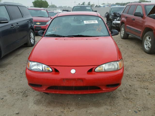 1MELM13PXVW633303 - 1997 MERCURY TRACER LS RED photo 9