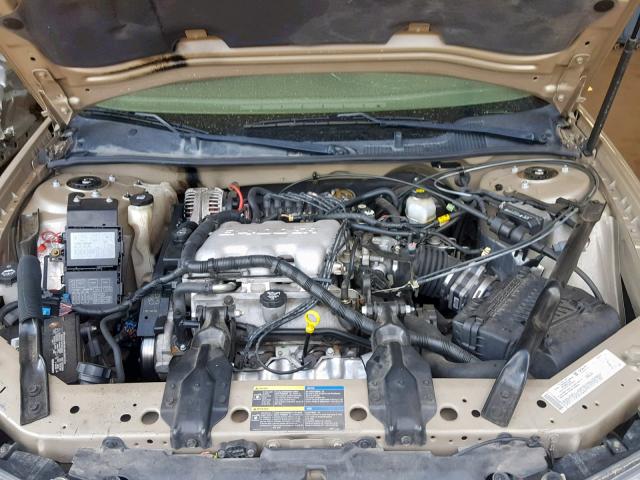 2G1WF52E459262222 - 2005 CHEVROLET IMPALA BEIGE photo 7