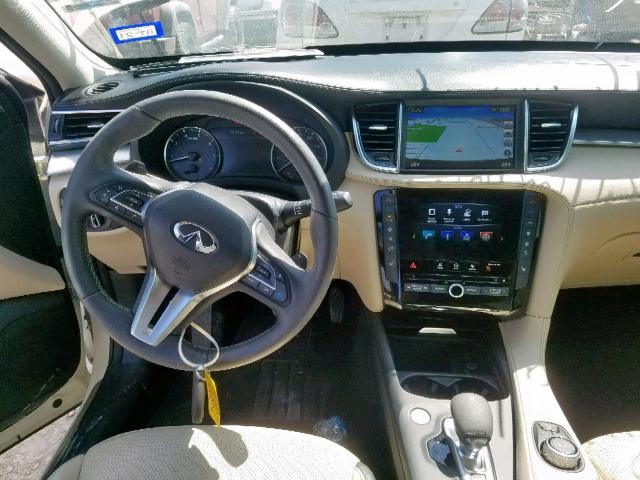 3PCAJ5M13KF124964 - 2019 INFINITI QX50 ESSEN WHITE photo 9