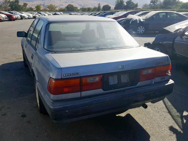 JHMCA5523KC100921 - 1989 HONDA ACCORD DX BLUE photo 3