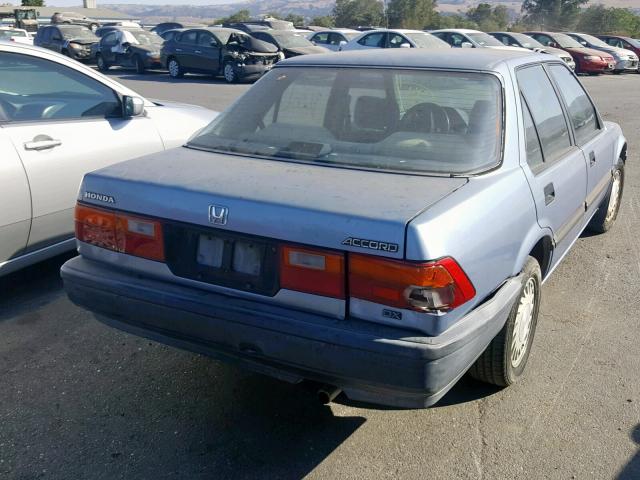 JHMCA5523KC100921 - 1989 HONDA ACCORD DX BLUE photo 4