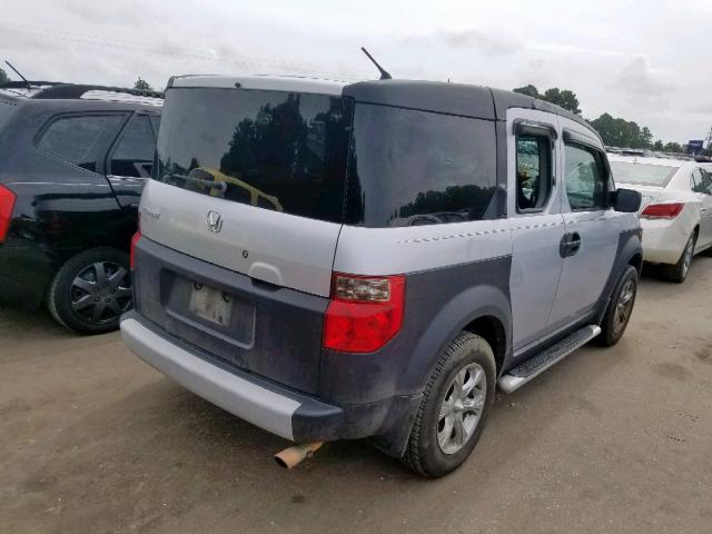 5J6YH18314L001611 - 2004 HONDA ELEMENT LX SILVER photo 4