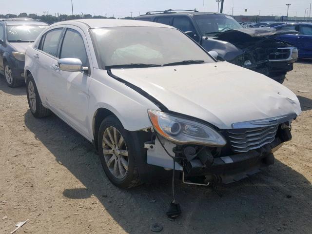 1C3CCBCGXDN559738 - 2013 CHRYSLER 200 LIMITE WHITE photo 1