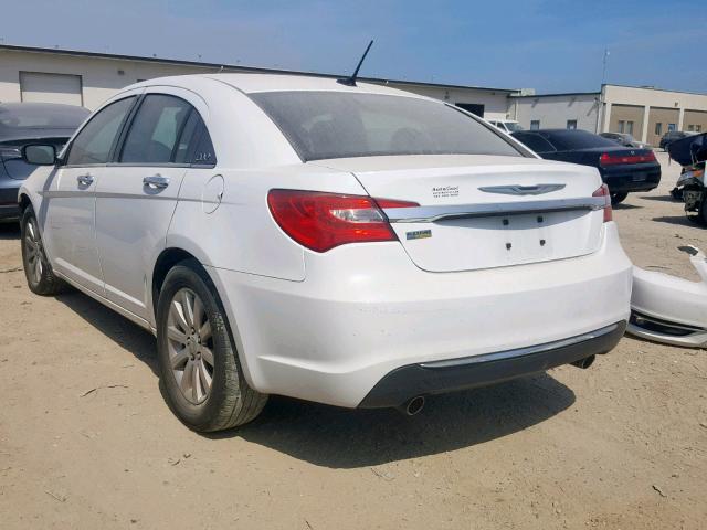 1C3CCBCGXDN559738 - 2013 CHRYSLER 200 LIMITE WHITE photo 3