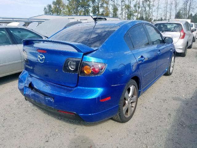 JM1BK323X51301453 - 2005 MAZDA 3 S BLUE photo 4