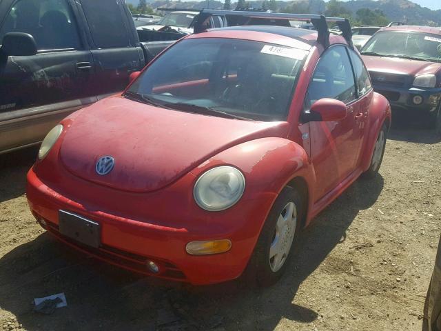 3VWCK21C21M438316 - 2001 VOLKSWAGEN NEW BEETLE Qırmızı foto 2