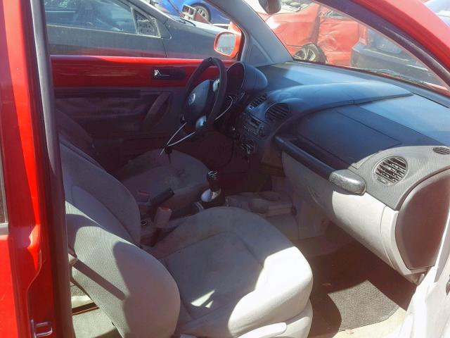 3VWCK21C21M438316 - 2001 VOLKSWAGEN NEW BEETLE Qırmızı foto 5