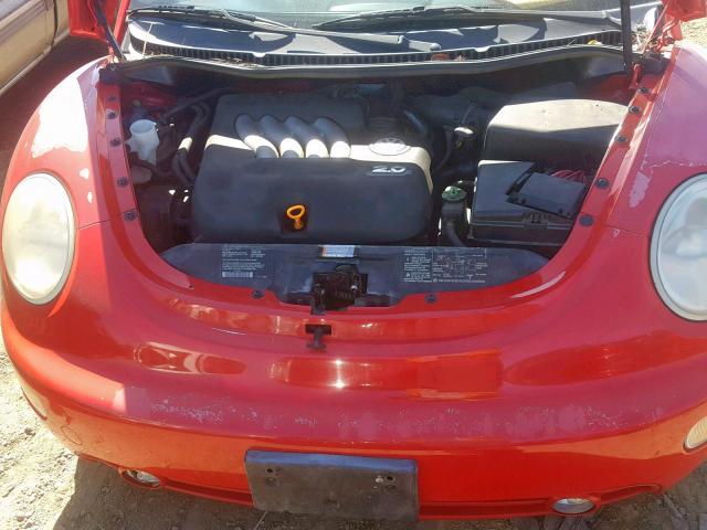 3VWCK21C21M438316 - 2001 VOLKSWAGEN NEW BEETLE Qırmızı foto 7