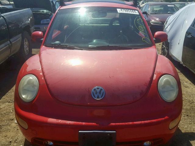 3VWCK21C21M438316 - 2001 VOLKSWAGEN NEW BEETLE Qırmızı foto 9