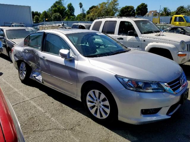 1HGCR2F87EA072120 - 2014 HONDA ACCORD EXL SILVER photo 1