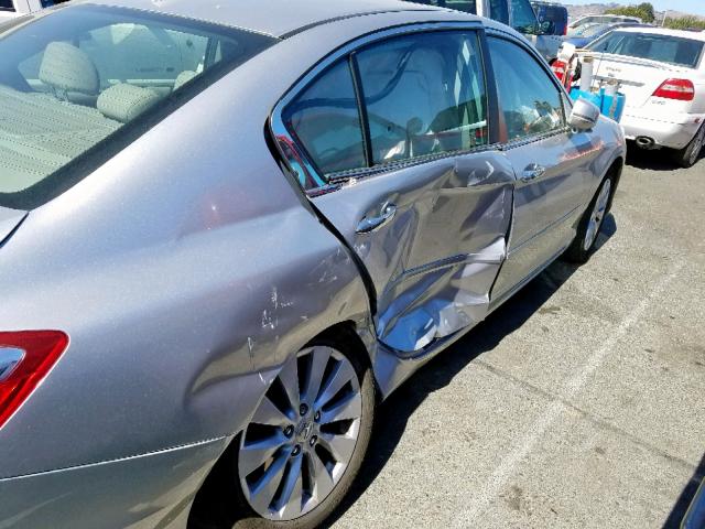 1HGCR2F87EA072120 - 2014 HONDA ACCORD EXL SILVER photo 9