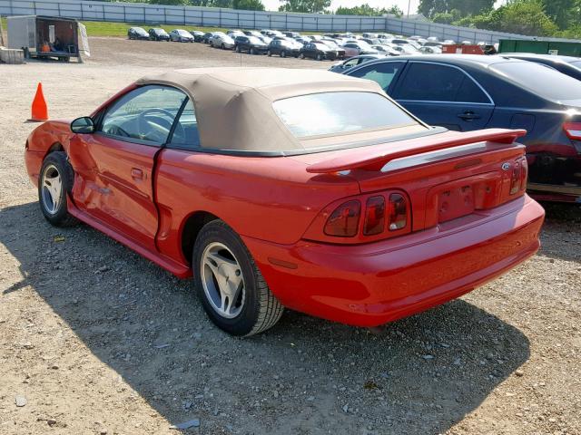 1FAFP444XWF198334 - 1998 FORD MUSTANG RED photo 3