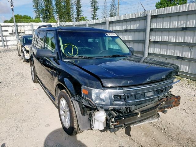 2FMGK5B85EBD11725 - 2014 FORD FLEX SE BLACK photo 1