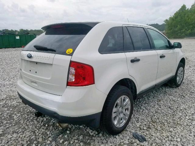 2FMDK3GC9BBA88962 - 2011 FORD EDGE SE WHITE photo 4