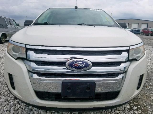 2FMDK3GC9BBA88962 - 2011 FORD EDGE SE WHITE photo 9