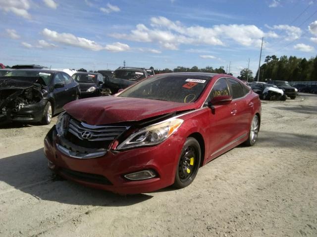 KMHFH4JG5CA126032 - 2012 HYUNDAI AZERA GLS RED photo 2