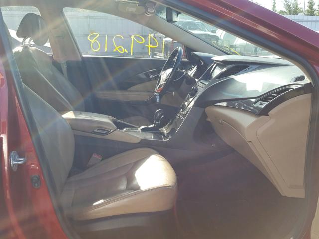 KMHFH4JG5CA126032 - 2012 HYUNDAI AZERA GLS RED photo 5