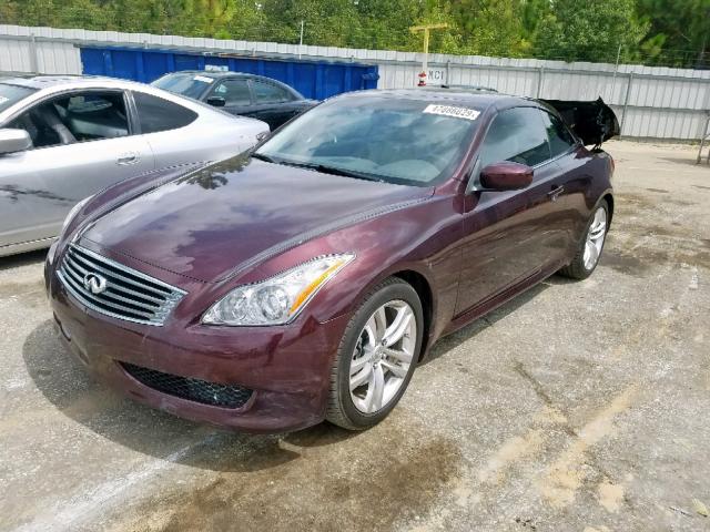 JN1CV6FE9AM351801 - 2010 INFINITI G37 BASE PURPLE photo 2