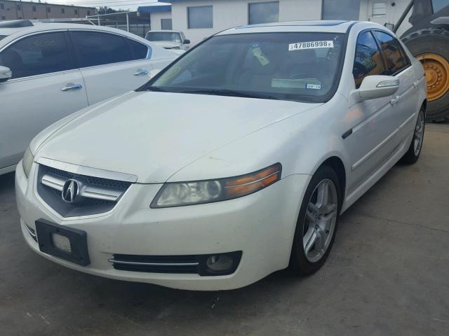 19UUA66238A006845 - 2008 ACURA TL WHITE photo 2