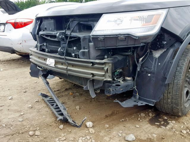 1FM5K8AR6GGB96891 - 2016 FORD EXPLORER P BLACK photo 9