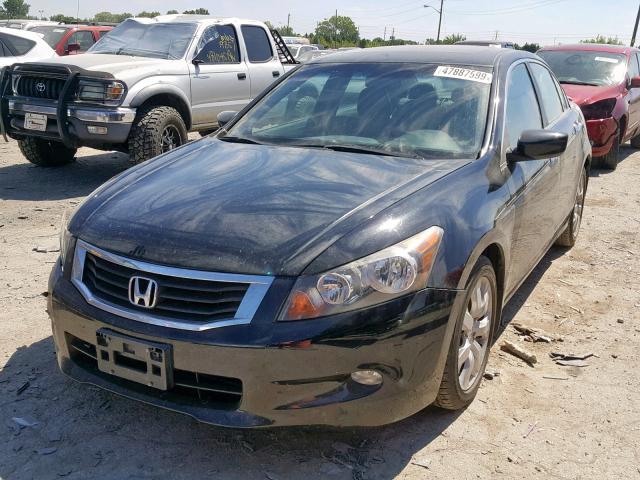 1HGCP3F84AA015864 - 2010 HONDA ACCORD EXL BLACK photo 2