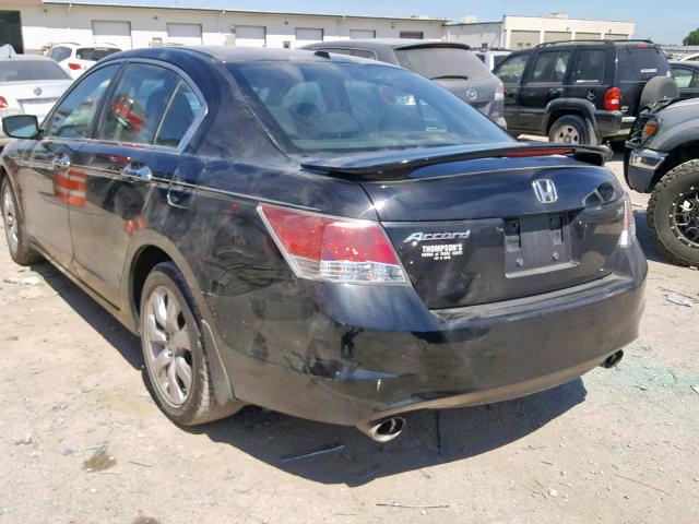 1HGCP3F84AA015864 - 2010 HONDA ACCORD EXL BLACK photo 3