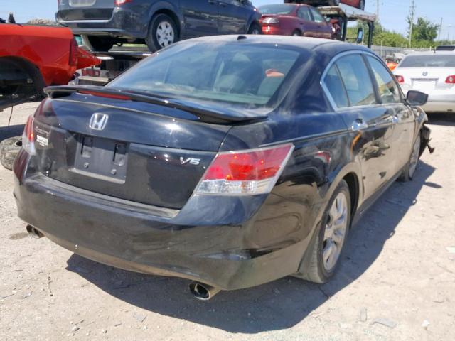 1HGCP3F84AA015864 - 2010 HONDA ACCORD EXL BLACK photo 4