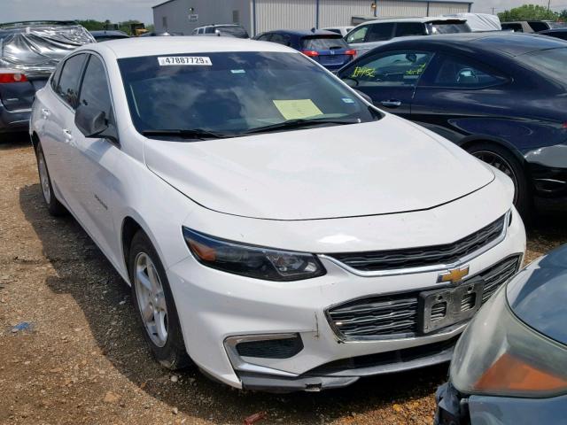 1G1ZB5ST1GF293722 - 2016 CHEVROLET MALIBU LS WHITE photo 1