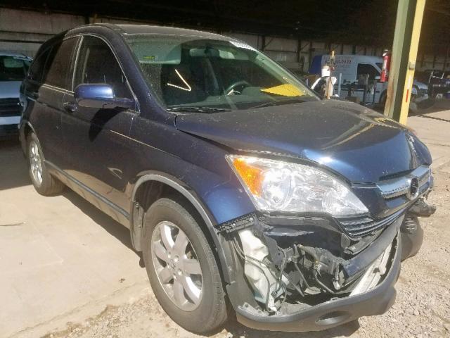 JHLRE38798C019851 - 2008 HONDA CR-V EXL BLUE photo 1