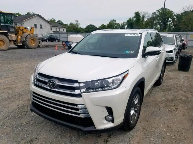 5TDDZRFH5HS405398 - 2017 TOYOTA HIGHLANDER WHITE photo 2