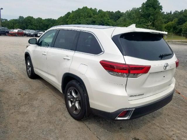 5TDDZRFH5HS405398 - 2017 TOYOTA HIGHLANDER WHITE photo 3