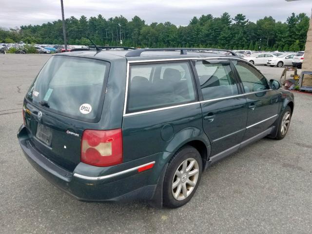 WVWVD63B44E273915 - 2004 VOLKSWAGEN PASSAT GLS GREEN photo 4