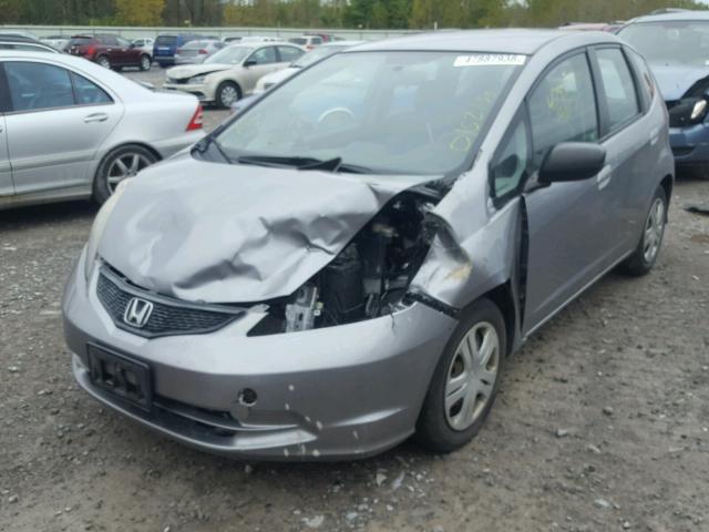 JHMGE8H28AC021553 - 2010 HONDA FIT GRAY photo 2