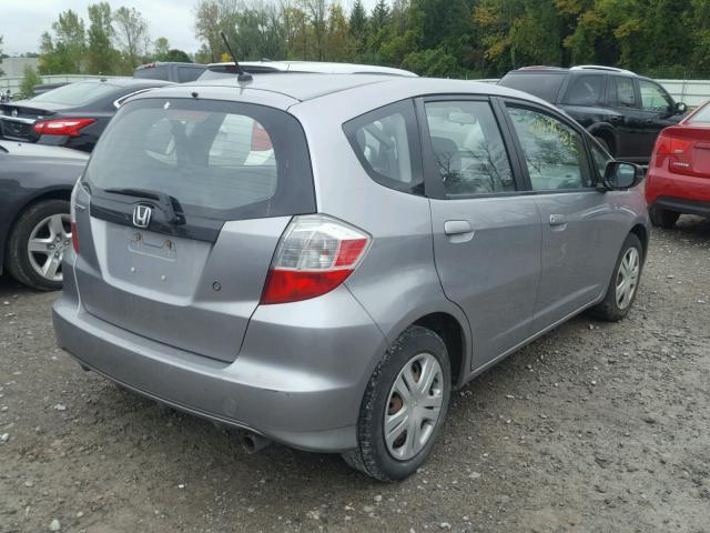 JHMGE8H28AC021553 - 2010 HONDA FIT GRAY photo 4