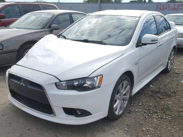 JA32U8FW2FU022766 - 2015 MITSUBISHI LANCER GT WHITE photo 2