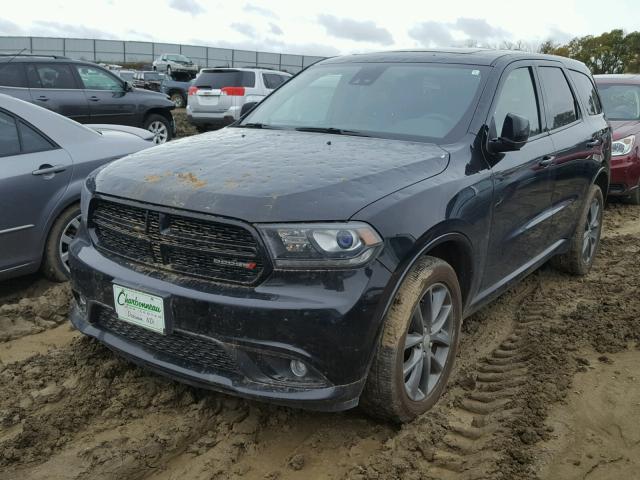 1C4RDJDG8HC883669 - 2017 DODGE DURANGO GT BLACK photo 2