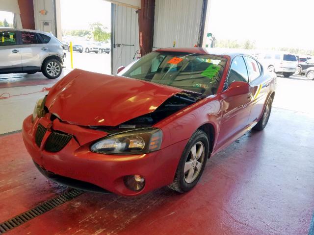 2G2WP552481142840 - 2008 PONTIAC GRAND PRIX RED photo 2