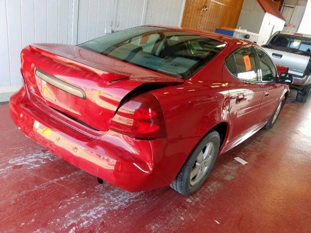 2G2WP552481142840 - 2008 PONTIAC GRAND PRIX RED photo 4