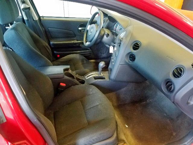 2G2WP552481142840 - 2008 PONTIAC GRAND PRIX RED photo 5