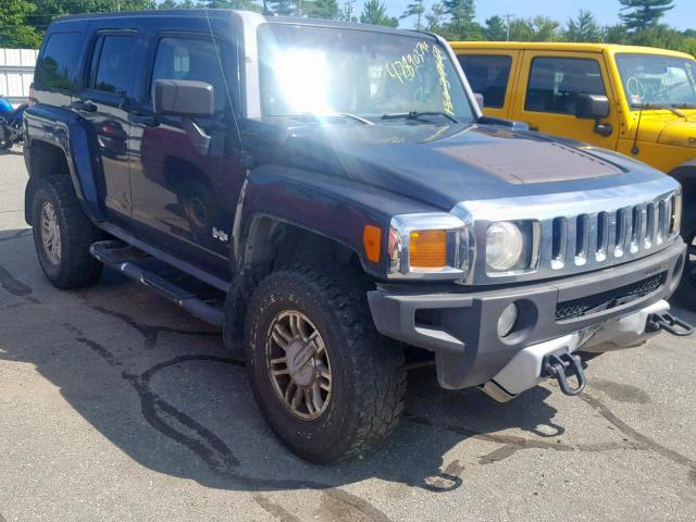 5GTEN13E488109460 - 2008 HUMMER H3 BLUE photo 1